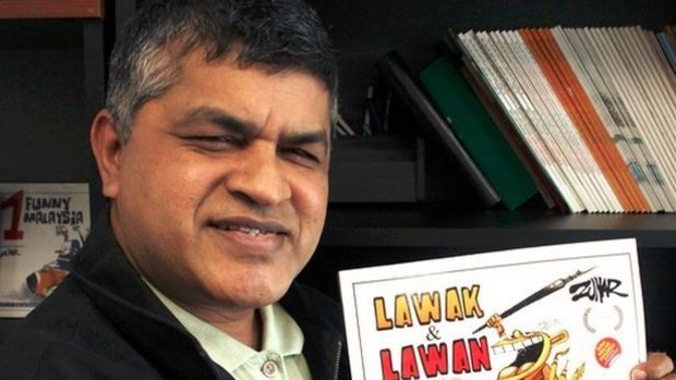 Malaysian cartoonist Zunar (the pen name of Zulkiflee Anwar Haque).