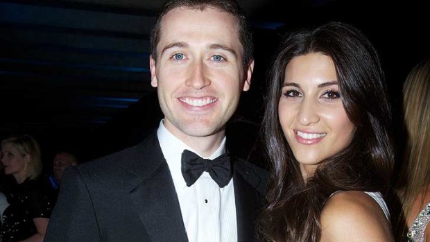 Tom Waterhouse with his wife Hoda.