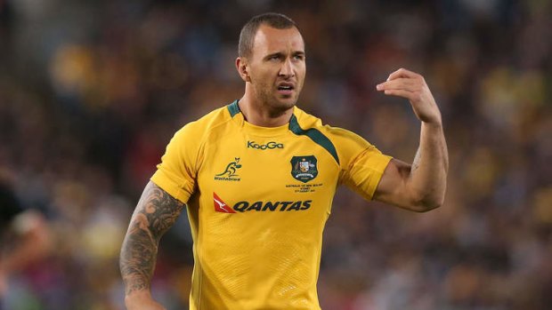 Quade Cooper will start at five-eighth for the Wallabies against South Africa.