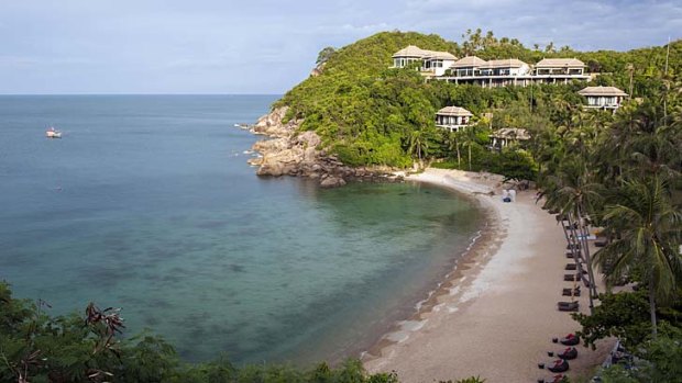 The beachfront at Banyan Tree.