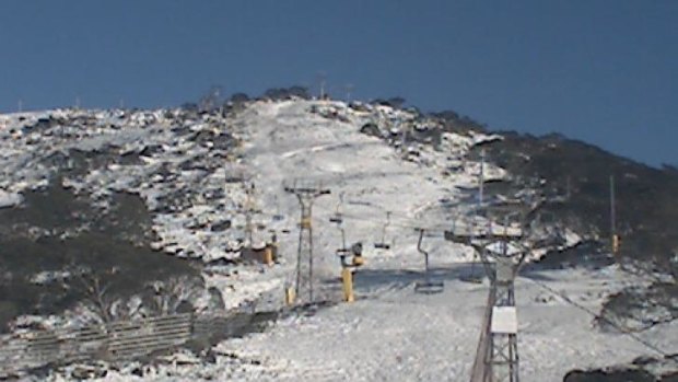 Perisher's ski fields are doing better, according to snow cam.