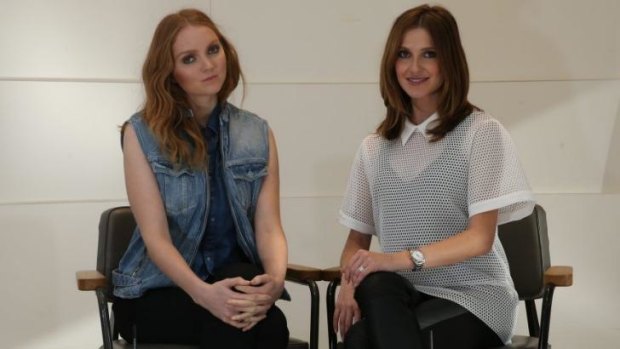 Cole comfort: Lily Cole with Kate Waterhouse.