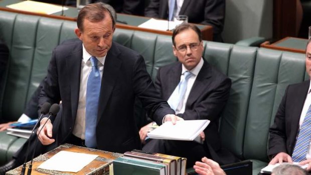 Prime Minister Tony Abbott introduces the Carbon Tax Repeal Bill into the Parliament.