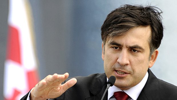 Georgian President Mikhail Saakashvili.