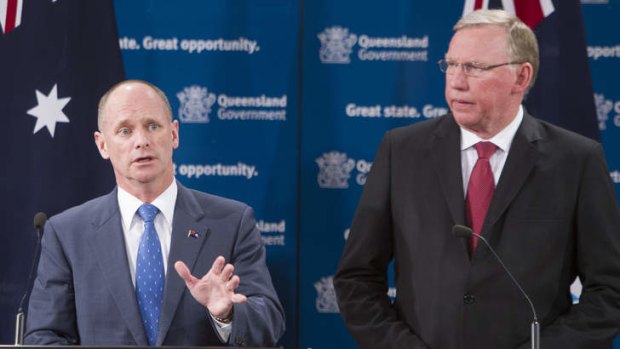 Queensland Premier Campbell Newman and deputy Premier Jeff Seeney speak to the media about offering three new casino licences across the state.