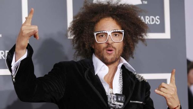 Redfoo (Stefan Gordy) of LMFAO at the 55th annual Grammy Awards.