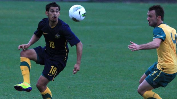 Confidence renewed &#8230; David Williams at the Socceroos trials in Sydney this week.