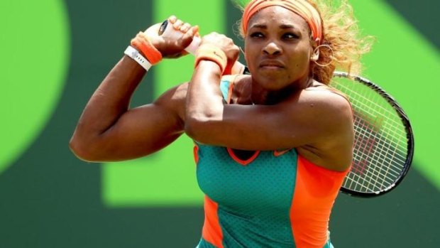 Dominant: Serena Williams defeated Maria Sharapova.