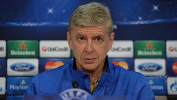 Arsene Wenger speaks before Arsenal's Champions League clash with Bayern Munich.
