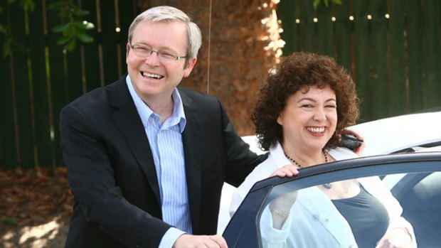 Kevin Rudd and wife Therese Rein.