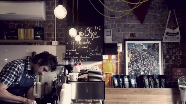 Specialty coffee pioneers spreading the message in Geelong include Greg Matheson of Fuel Cafe.