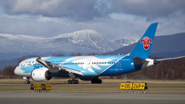 China Southern Airline's Dreamliner.