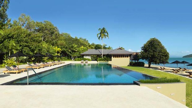 The pool at Qualia.