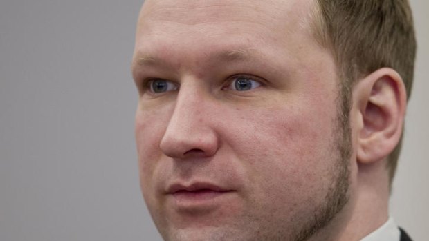 Anders Behring Breivik ... shook his head in disapproval.