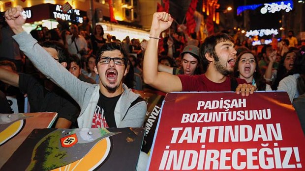Turks in Istanbul protest against the notion of a possible war with Syria. Turkey fired on Syrian targets for a second day but said it has no intention of declaring war.