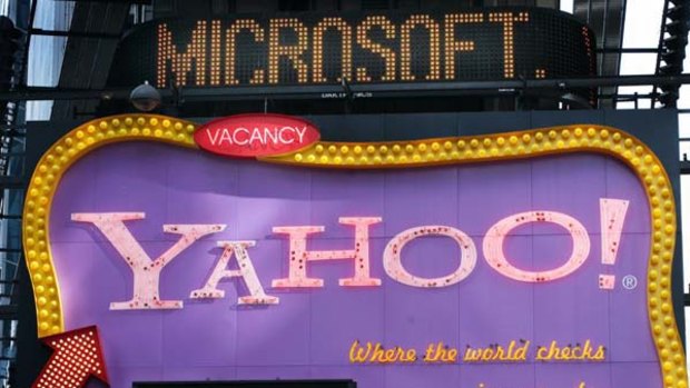 Yahoo! in management turmoil as three executives leave.