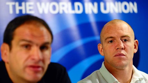 England's manager Martin Johnson and centre Mike Tindall quizzed over the team's infamous night out at the Altitude Bar.