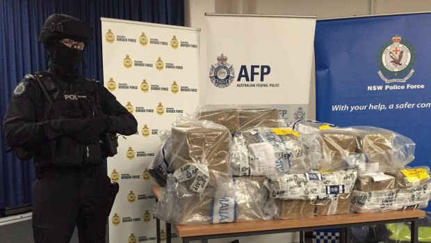 The cocaine seized by police.