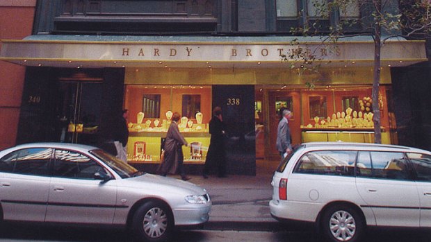 The Hardy Brothers store in Collins Street.