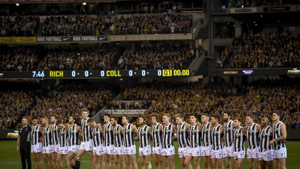 Last season's preliminary final between Collingwood and Richmond at the MCG was about 6000 people short of capacity because of empty seats in the MCC members' reserve.