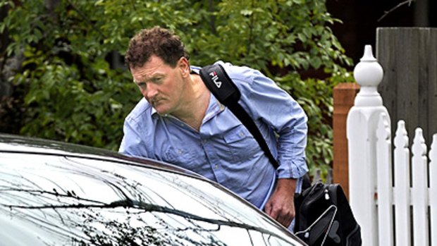 Ricky Nixon outside his home on 21 February.