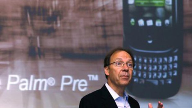 Dan Hesse, Chief Executive Officer of Sprint Nextel, speaks during a news conference announcing the launch of the Palm Pre smartphone in New York.