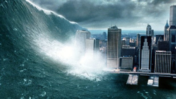 Climate change could see storm surges hit New York hard, as shown in the movie <I>Deep Impact</i>.