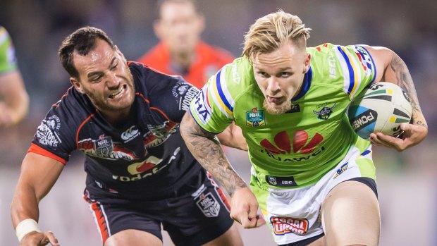 Blake Austin says he's found "clarity" playing the one position at Canberra Raiders. 