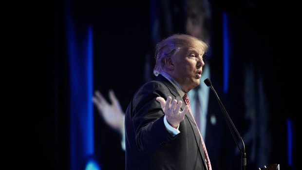 Donald Trump,  2016 Republican presidential candidate, campaigning in South Carolina on Monday. 