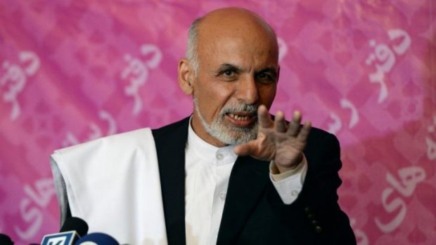 Ashraf Ghani has about 37.6 per cent of the vote, according to partial results released.