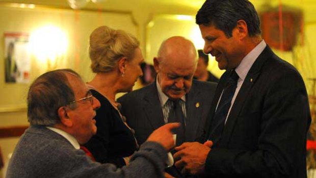 Former premier Steve Bracks at the ALP election campaign launch at Northcote.