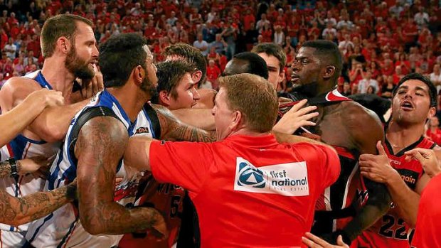No love lost: There has been bitter fallout from the melee between the Wildcats and 36ers on Valentines Day.