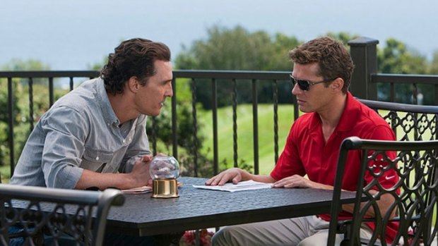 Don't lie to me, dude: Matthew McConaughey holds an expensive debrief with client Ryan Phillippe in The Lincoln Lawyer.