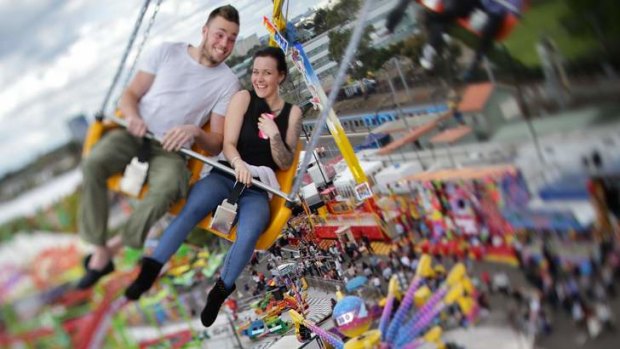 Spinning around: living the high life at the Royal Melbourne Show.