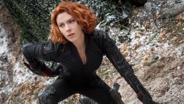 Shiny: Scarlett Johansson as Black Widow joined the team for <i>The Avengers</i>, which made $US1.5 billion.