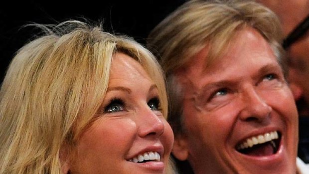 Engaged ... actors Heather Locklear and Jack Wagner.