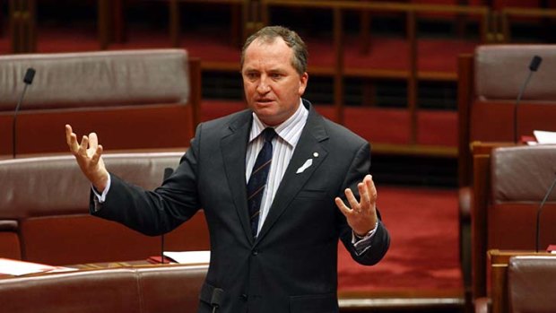 Astounding... Senator Barnaby Joyce.