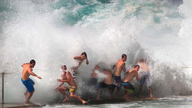 Wild waves: Surf Lifesavers across NSW beaches were on high alert after big swells pounded the coast.