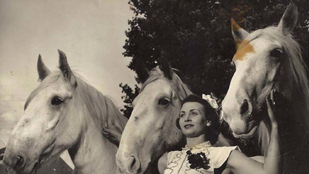 Mane attraction &#8230; Peggy St Leon was part of one of Australia's most famous circus acts and was renowned for her horse-riding abilities.