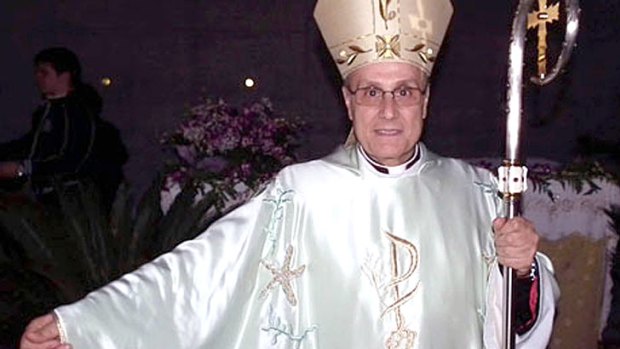 It's Armani baby - Italian Bishop Domenico Mogavero in his couture threads. Photo: Franco Lannino