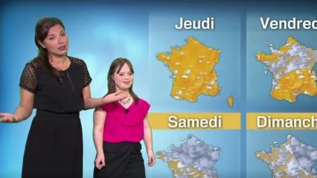 Mélanie Ségard fulfilled her dream of reading the weather report.