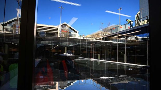 Floundering ... Willoughby City Council could face financial difficulties. Above, the new Concourse in Chatswood which has cost almost $300 million.