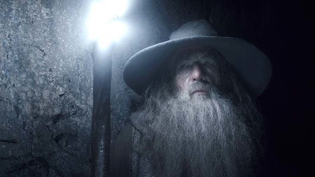 Ian McKellen as Gandalf in <em>The Hobbit: The Desolation of Smaug</em>, which took $5.465 million at the Australian Box Office on Boxing Day.