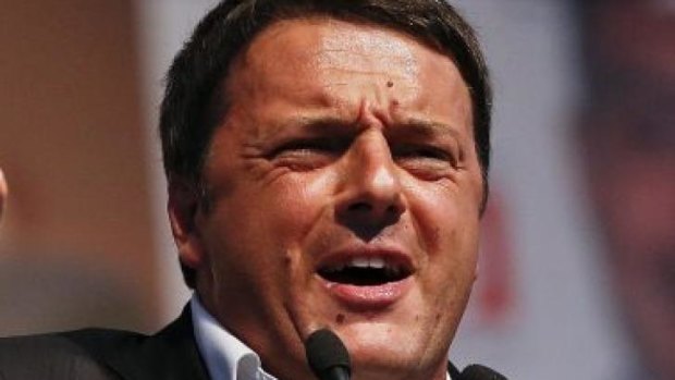 Italian Prime Minister and leader of the Democratic Party Matteo Renzi.