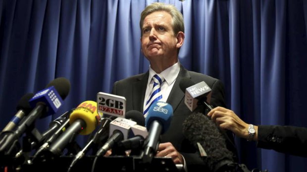 Barry O'Farrell's faltering memory is exposed at his news conference denial of a gift of Grange after his ICAC appearance on Tuesday.