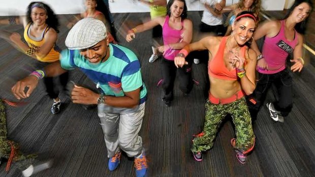 Colour and movement are the hallmarks of Zumba fitness classes.