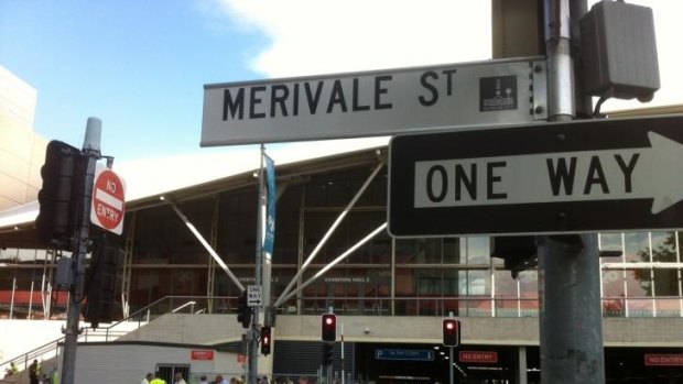 Merivale Street outside the Brisbane Convention and Exhibition Centre.