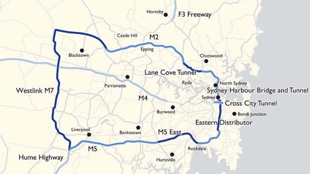 Changing face of Sydney  ... the M6 motorway, new harbour rail crossing, M4 East to inner west and M5 tunnel in the south will be added to this transport map under the master plan.