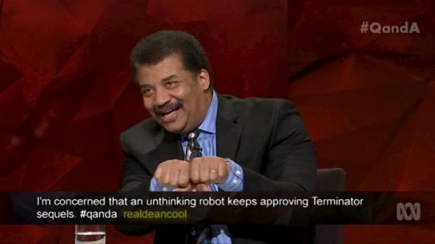 Neil deGrasse Tyson applied his scientific mind to the Adam Goodes booing saga on Q&A. 