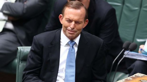 Prime Minister Tony Abbott took a series of questions from Opposition Leader Bill Shorten on Senator Arthur Sinodinos during question time on Wednesday.